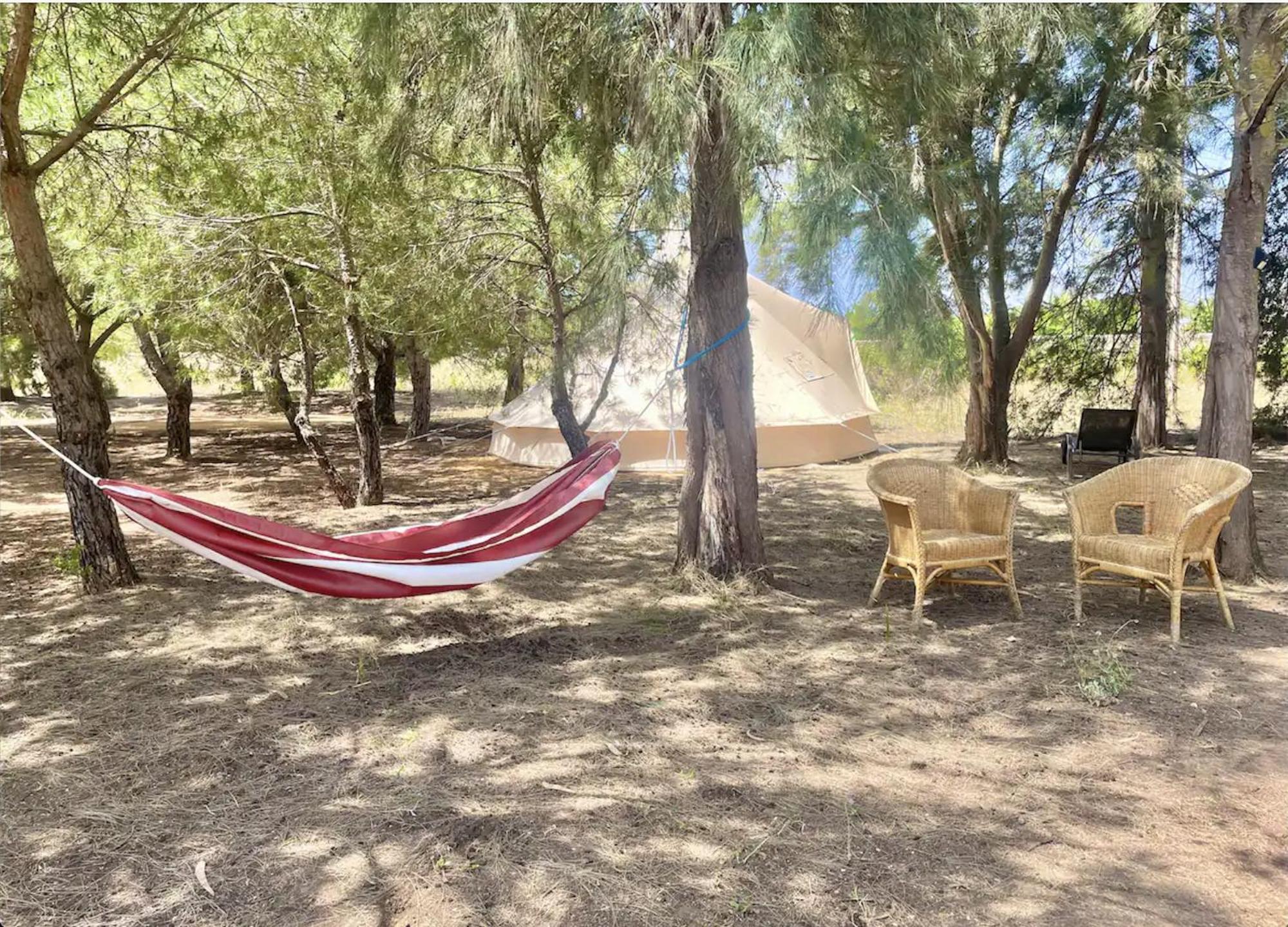 Glamping On Organic Yoga Farm With Natural Swimming Pool Near Beach Moncarapacho Exterior foto